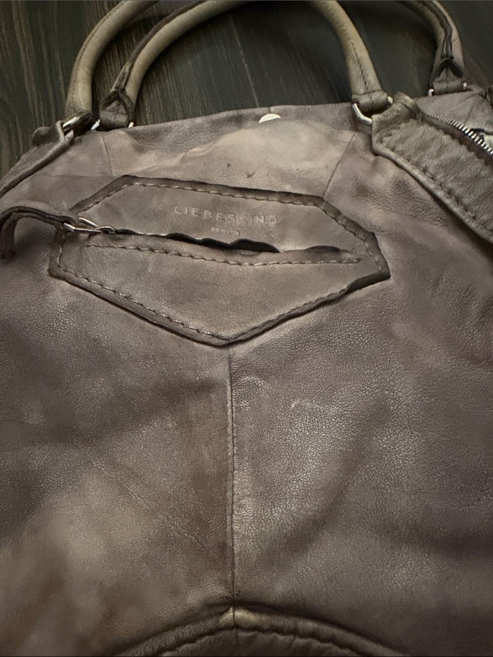 Liebeskind Men's Leather Duffel Bag - Dark Brown